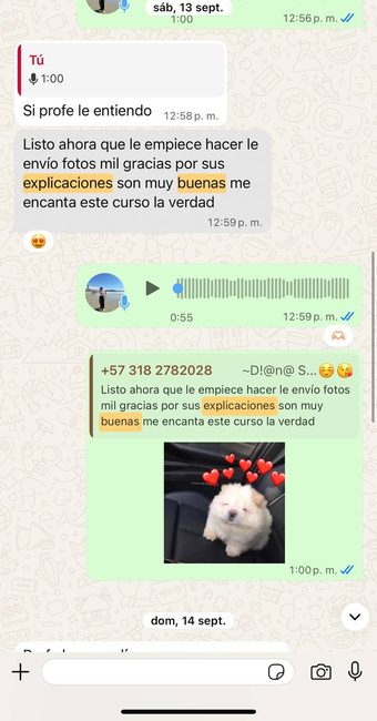 Testimonio de alumna 3